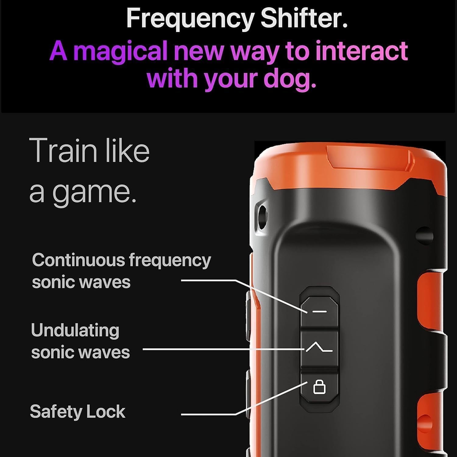 Rechargeable Dog Behavior Trainer with LED Flashlight